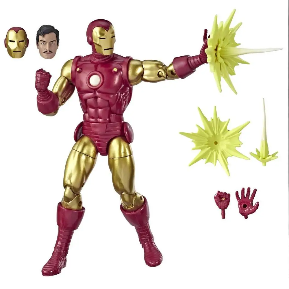 80th Ironman Marvel Legends 80th Aniversary Каратель Warmachine Железный человек Тор Дэдпул хит обезьяна корг капитан свободная фигурка Лидер продаж - Цвет: 80th Ironman