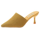 Cresfimix sapato feminino; Милые женские туфли-лодочки на высоком каблуке без застежки; Женская повседневная обувь на высоком каблуке; Сезон лето; Светильник; zapatos a6101