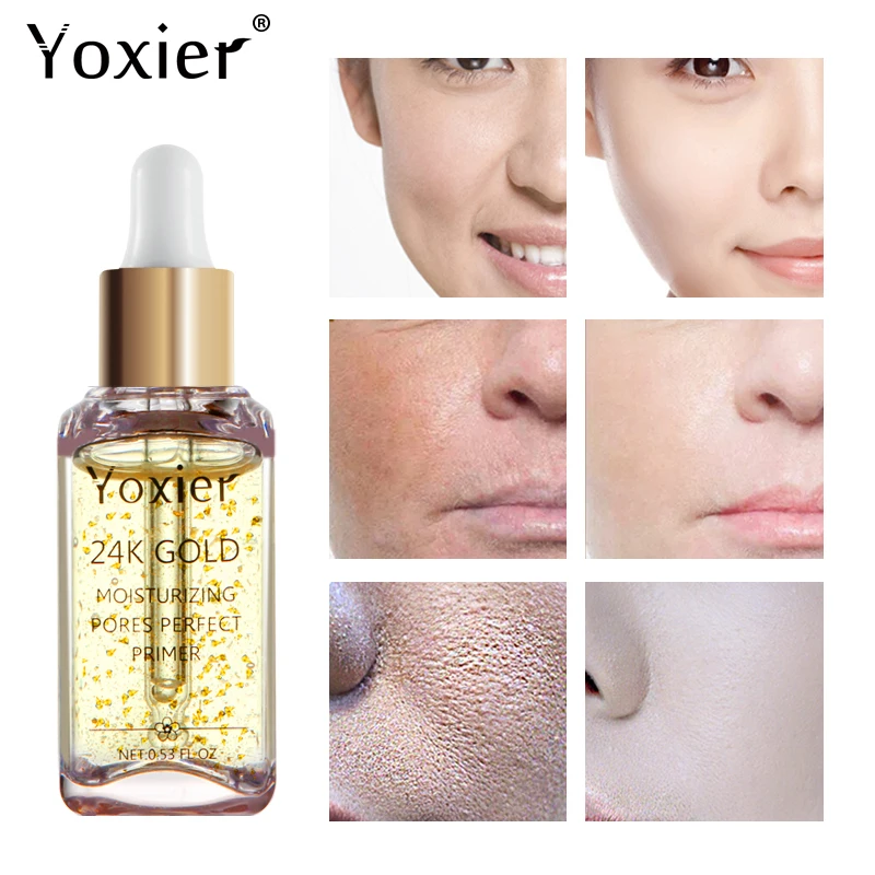 

Yoxier Hyaluronic Acid Makeup Primer Whitening Face Skin Care Oil Control Professional Matte Serum Series Foundation Primer 1pcs