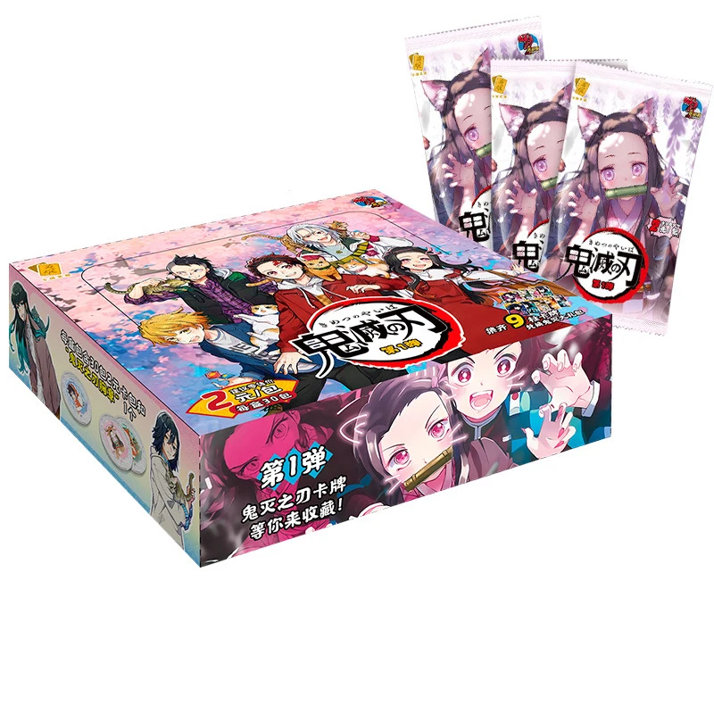 Juego de cartas de Demon Slayer TCG, mesa para cartas, familia y juguetes para ni&ntilde;os, regalo de Navidad-5