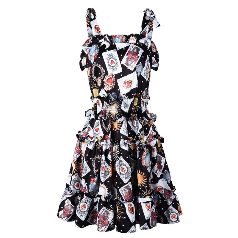 

Summer2020 dress new ladies dress V-neck stretch waistline rose print casual ladies mid-length dress summer strapless boho dress