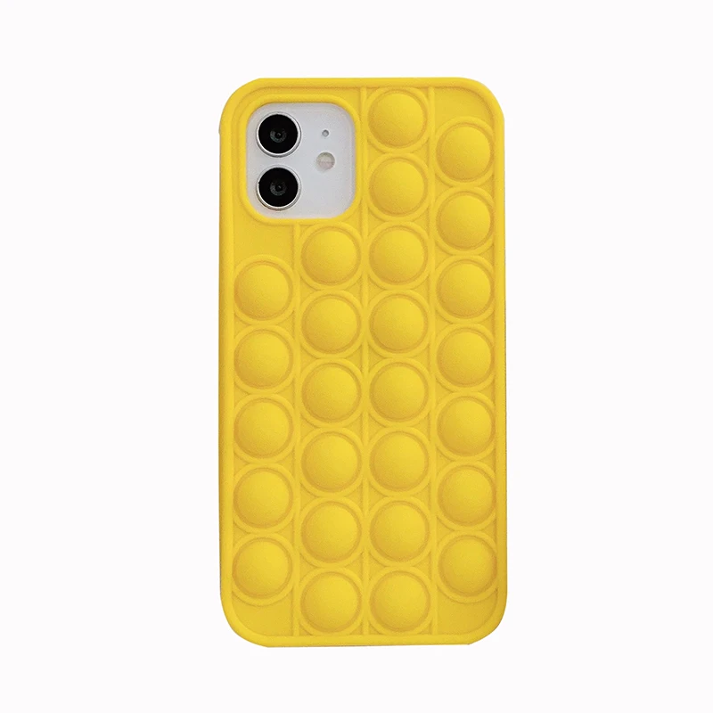 

Reliver Stress for iphone xs case 12 Mini Pro X Max Xr 7 8 SE 2020 Liquid Candy Color Soft Silicone Pop Bubble Cover Matte Bag
