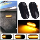 Светодиодный динамический боковой маркер, повторитель сигнала поворота для Nissan Tiida C11 Note E11 Micra K12 NP300 Navara D40 Qashqai J10