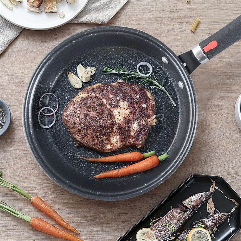 

QueenTime Frying Pan Pot For Kithchen Thickened Omelet Pan Non-Stick Pancake Pan Steak Pan Cooking Pan For Cooking