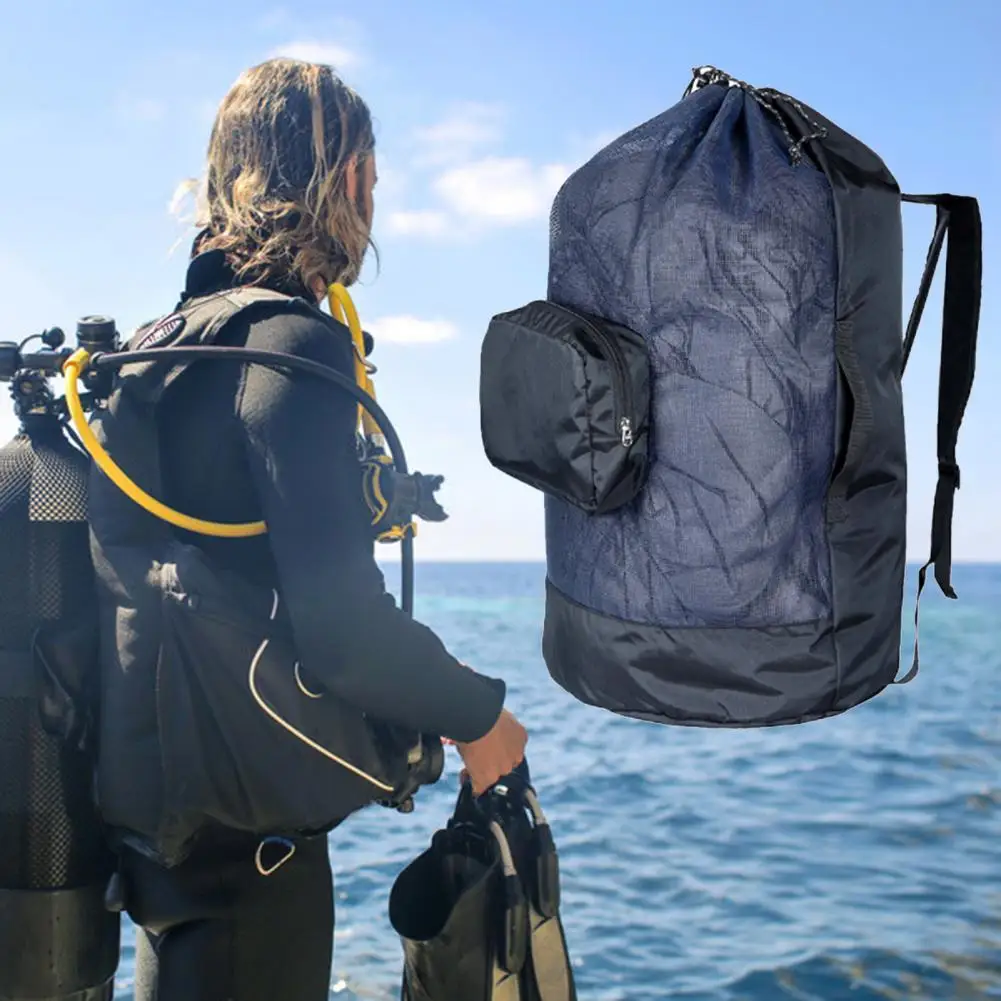 

40L Breathable Folding Mesh Storage Bag for Outdoor Activities Large Capacity Ultralight Mesh Storage Bag Carrying Bag Backpack
