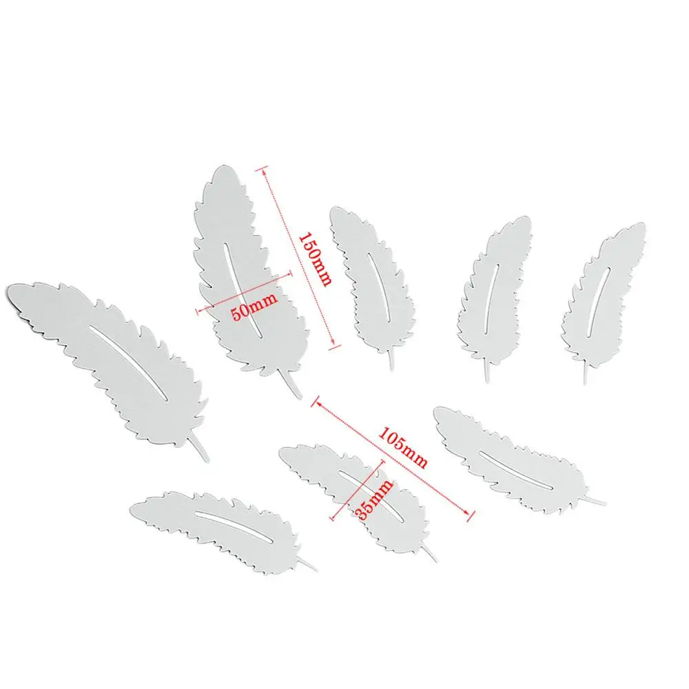 SOLEDI серебряный цвет интерьерный дизайн настенный стикер s 3D зеркальный 8 шт.