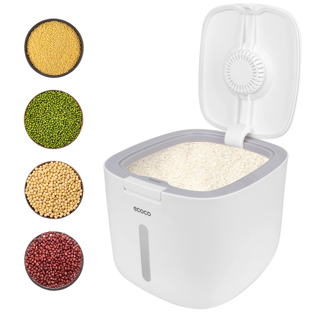 

Large Capacity Moisture-proof Insect-proof Kitchen Nano Buckets 5KG Sealed Rice Bucket Grain Pet Food Storage Container