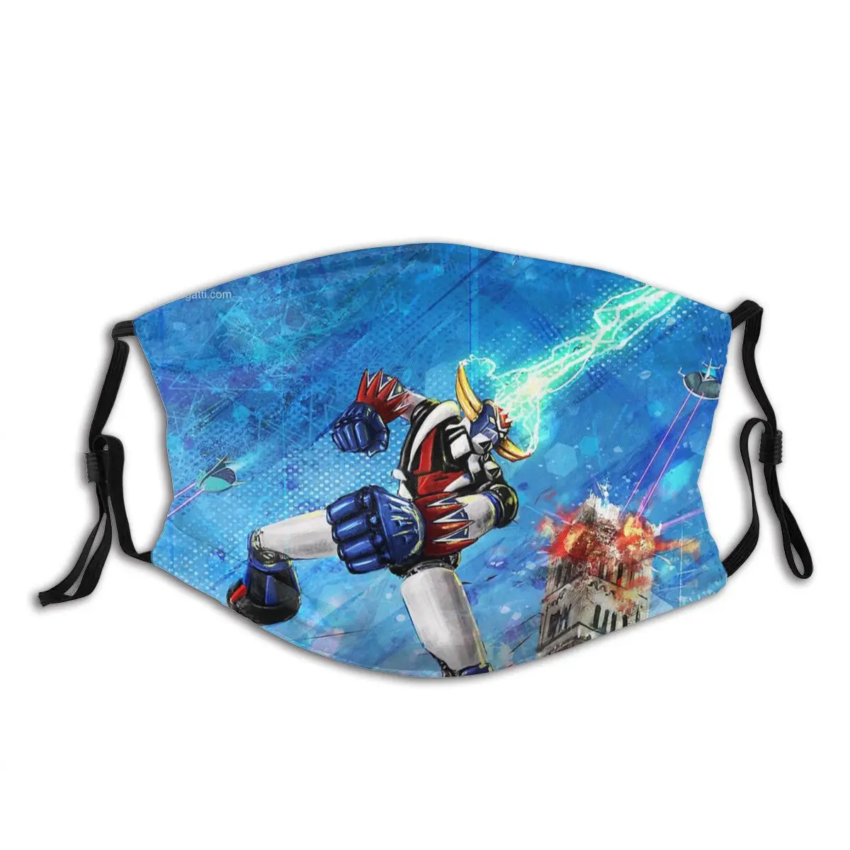 

Многоразовая маска для лица с рисунком НЛО, с фильтрами