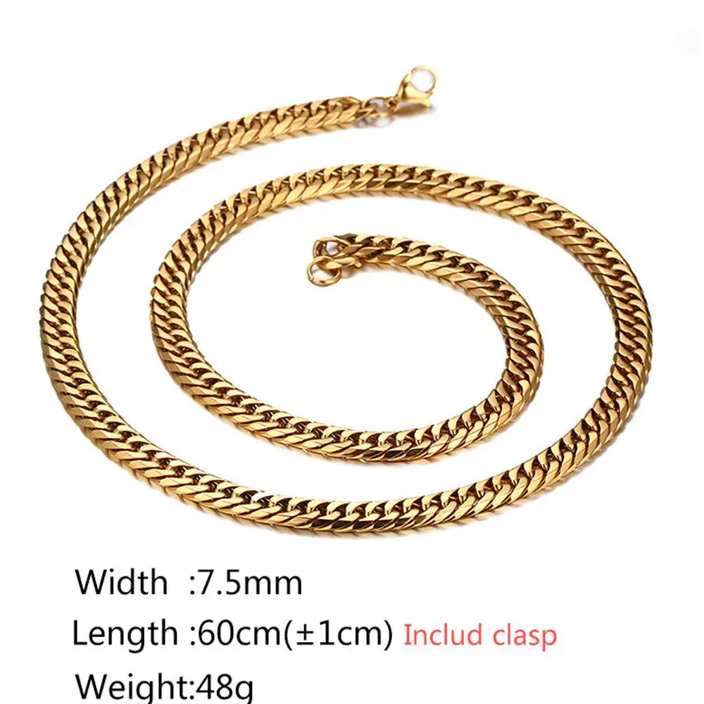 Tisnium стимпанк стильные мужские ожерелья золотого цвета из нержавеющей стали