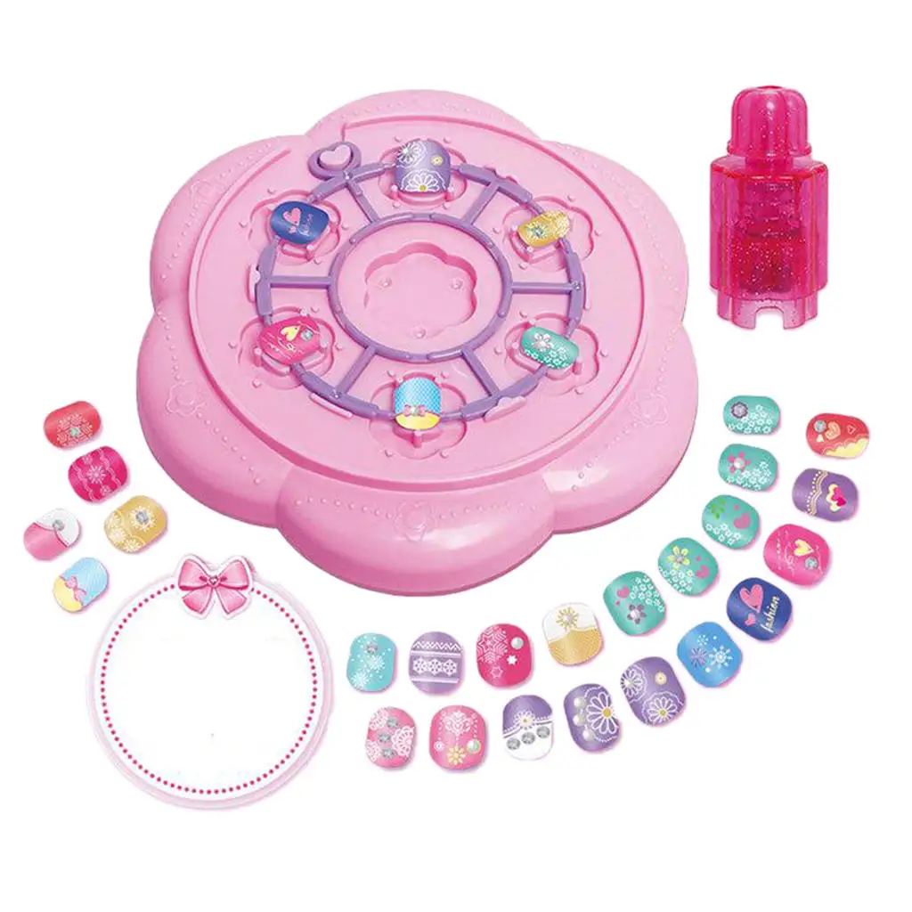 

Pretend Nail DIY Shiny Stickers Makeup Toy Fairy Dress Up Girls Accessories