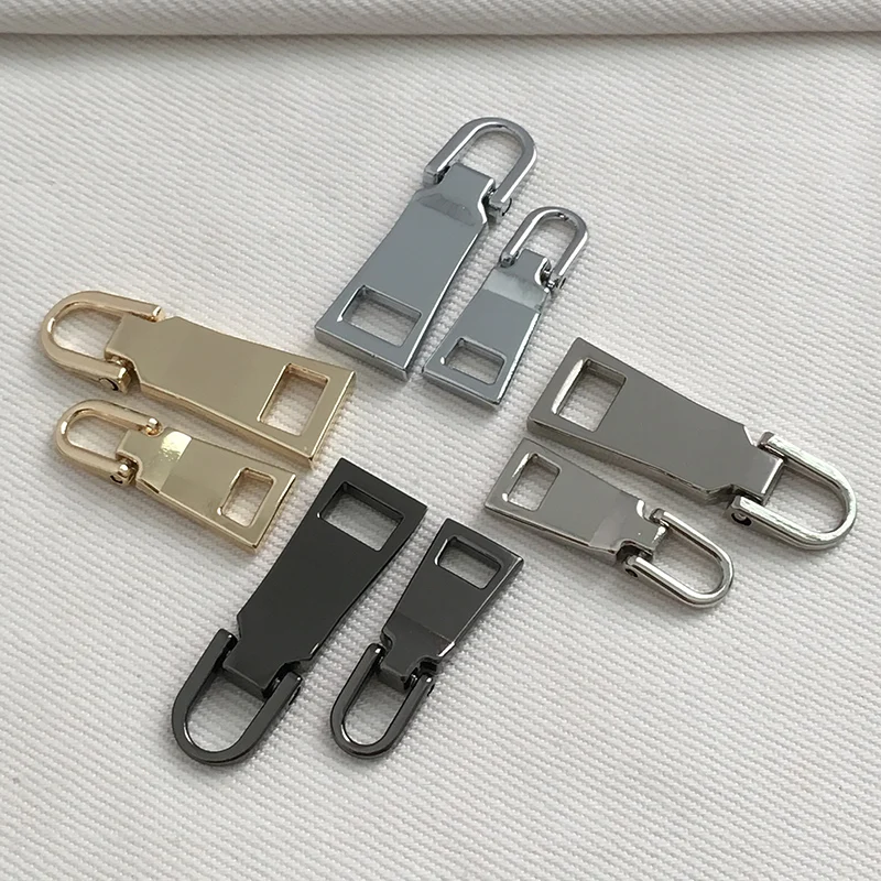 

1PC Metal Zipper Head Puller Pants Convenient Zipper Sliders Head lightning Repair Kits Metal Zip Zipper Pull For Sewing Clothes