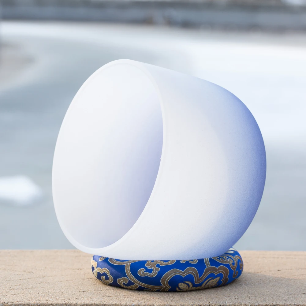 9 дюймовая полуцветная чакра третий глаз с кварцевым кристаллом для пения +