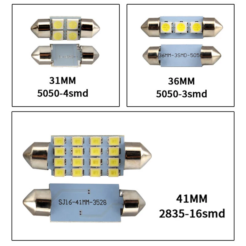 14 шт. Светодиодная лампа для освещения салона автомобиля посылка комплект
