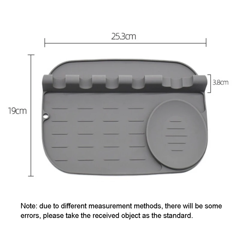 

1pc Kitchen Spoon Cushion Silicone Pot Shovel Rack BBQ Tableware Holder High Temperature Resistant Kichen Accessories