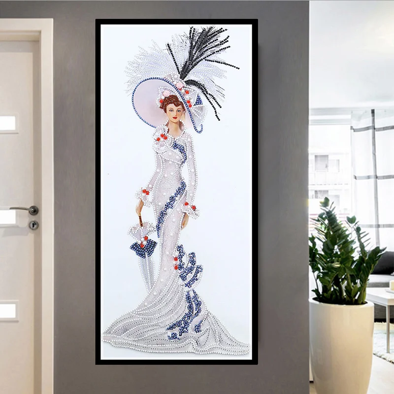 

Алмазная живопись Стразы «сделай сам» для вышивки крестиком «красивая леди, бережная женщина», принцесса для стены, двери, гостиной, украше...