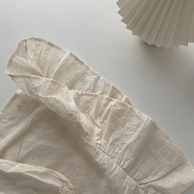 

Baby Girls Embroidery Dresses 2021 Vintage Toddler Kids Girls Dress Cotton Linen Frock Princess Korean Japan Style Kids Clothing