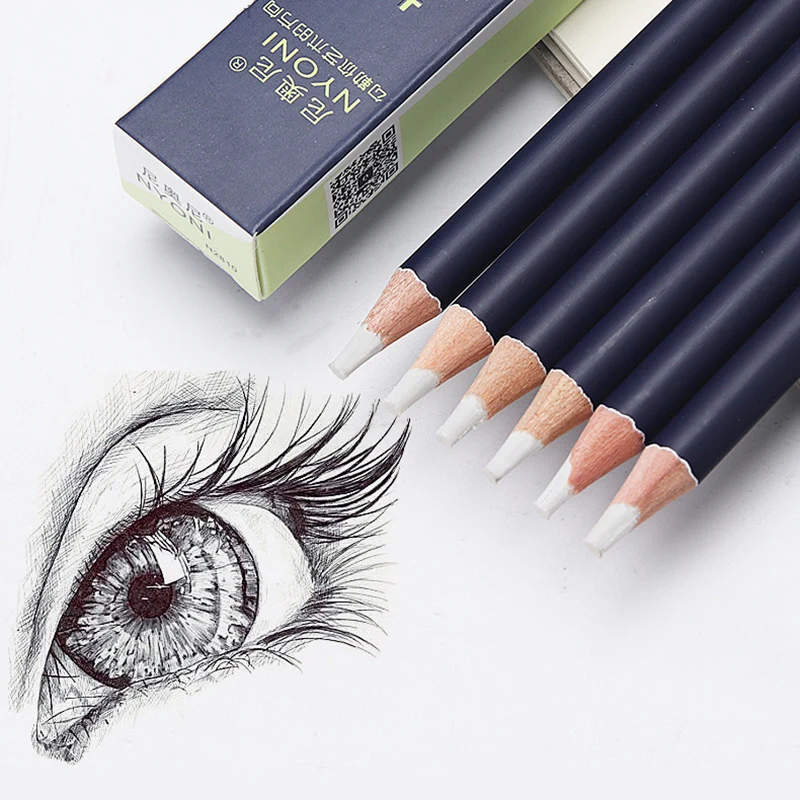 

6pcs/set Rubber PenPencil Eraser for Painting Drawing Manga High Precision Pen Shape Erasers School Stationery Art Supply