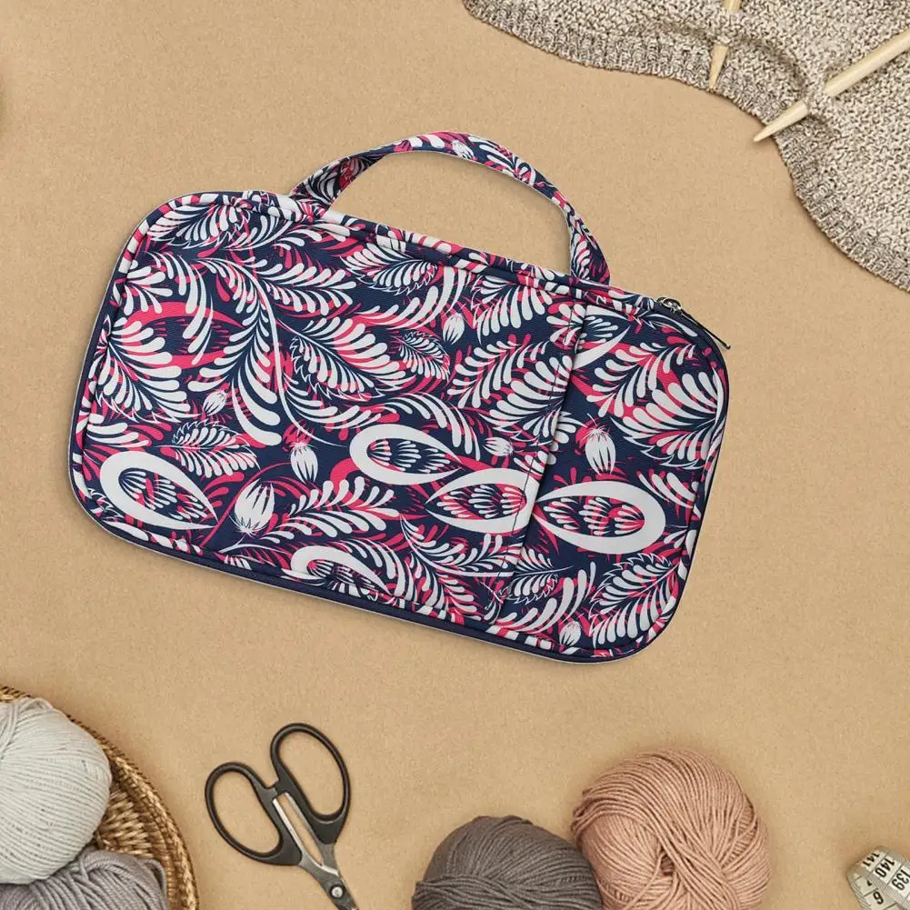 

Чехол для вязального крючка, износостойкий складной многофункциональный чехол из Оксфордской ткани 600D с уникальным рисунком и спицами для ...