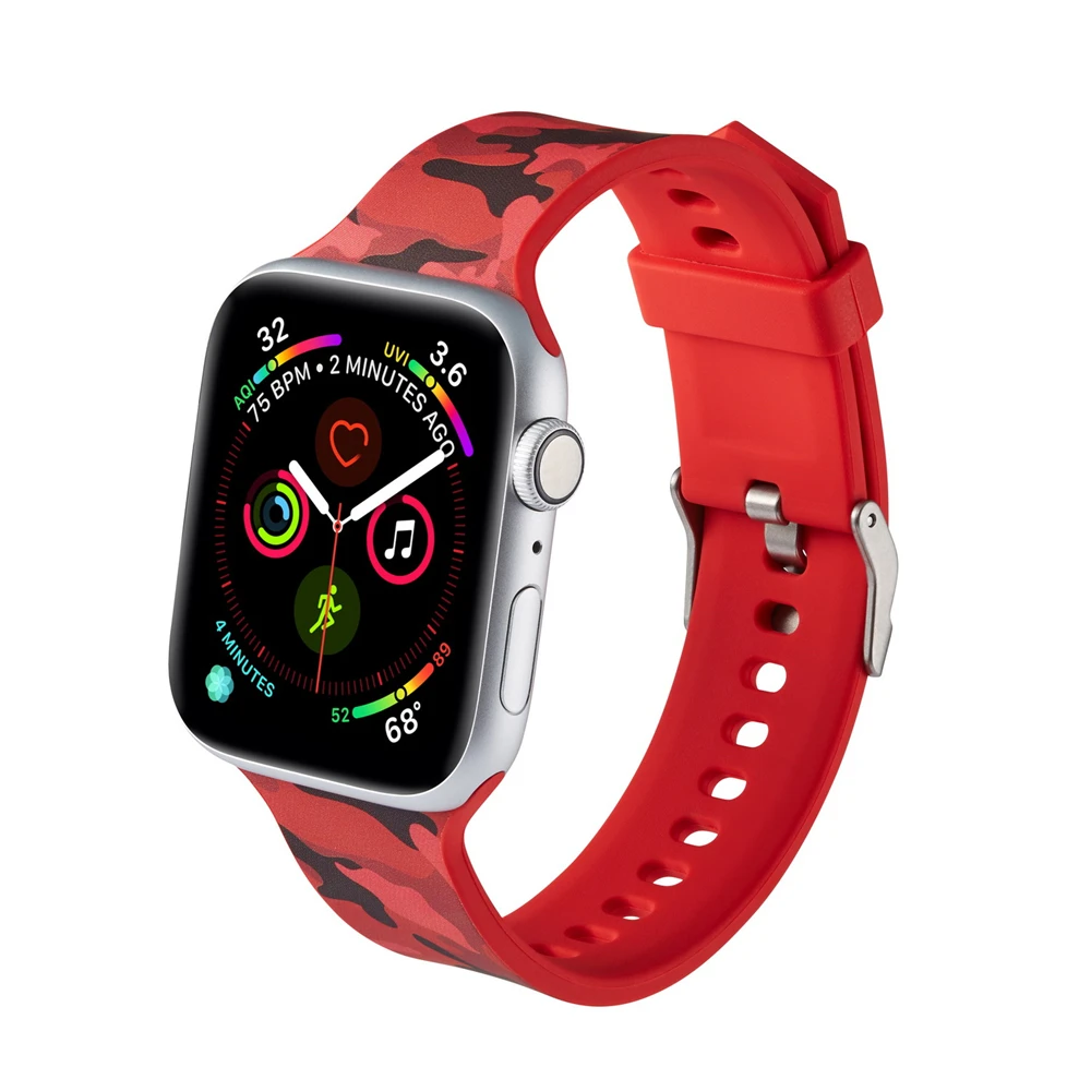 Ремешок силиконовый для Apple Watch 38 мм 40 5/4/3/2/1|Ремешки часов| |
