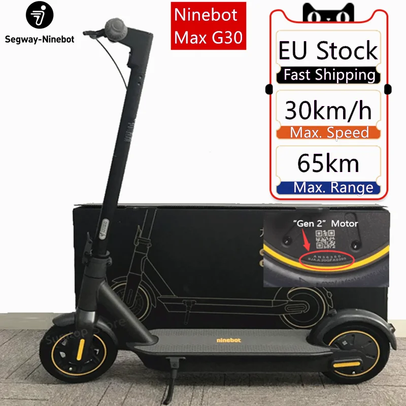 Оригинальный Xiaomi Ninebot MAX G30 Kickscooter минус 30 км/ч 65 км Smart Электрический скутер 10