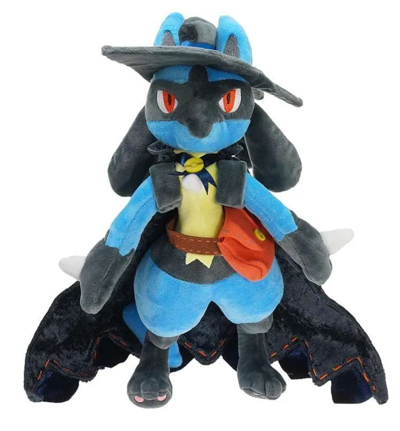 

Riolu mega Lucario, плюшевая кукла, эльф, платье на Хэллоуин, coosplay милые набивные игрушки для детей