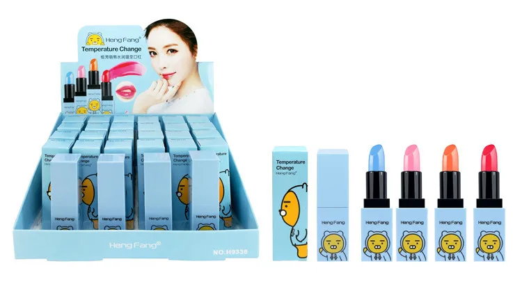 Помада с милым медведем меняющая цвет улучшает рисунок губ не прилипает к губной