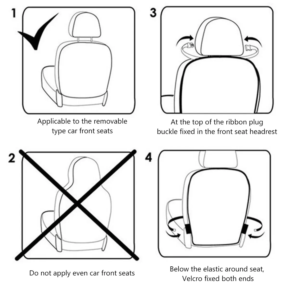 Защитный чехол на спинку сиденья автомобиля детский противоударный коврик