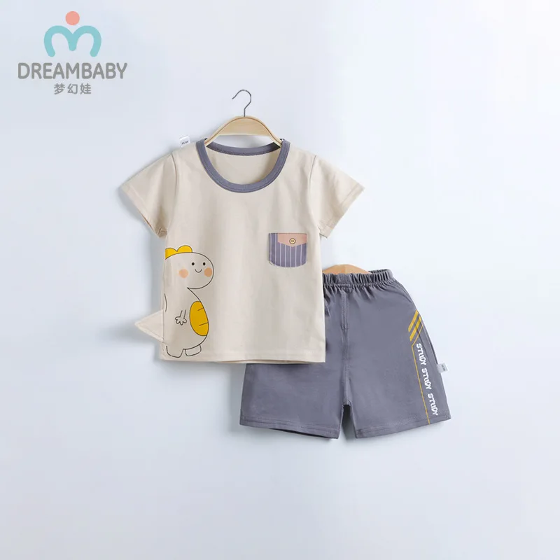 

Baby Boys Clothing Sets 2021 Summer New Kids Baby Casual Cotton Suits Cartoon Print T Shirts Shorts Child 2pcs Set for Boy 2-7 Y