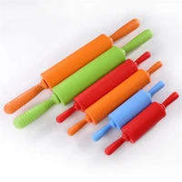 large medium small rolling pin plastic handle roller silicone flour stick dumpling pastry walking hammer kneading tool