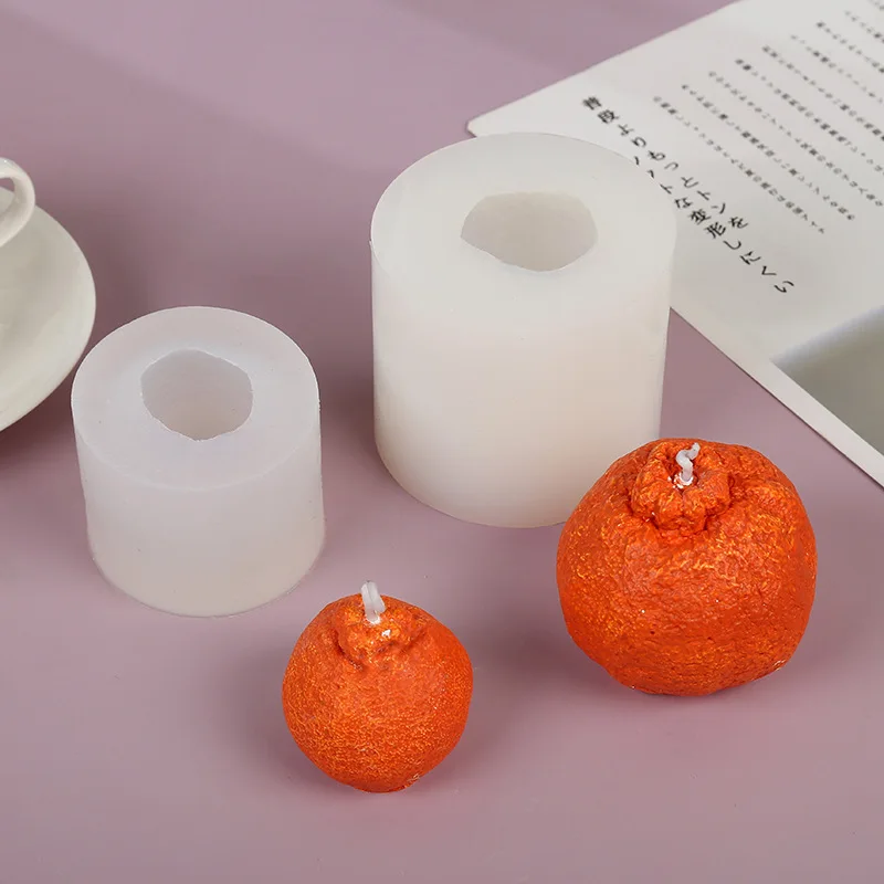 

Aromatherapy Candle Diy Mold Creative Ugly Orange Candle 3D Stereo Simulation Fruit Silicone Mold