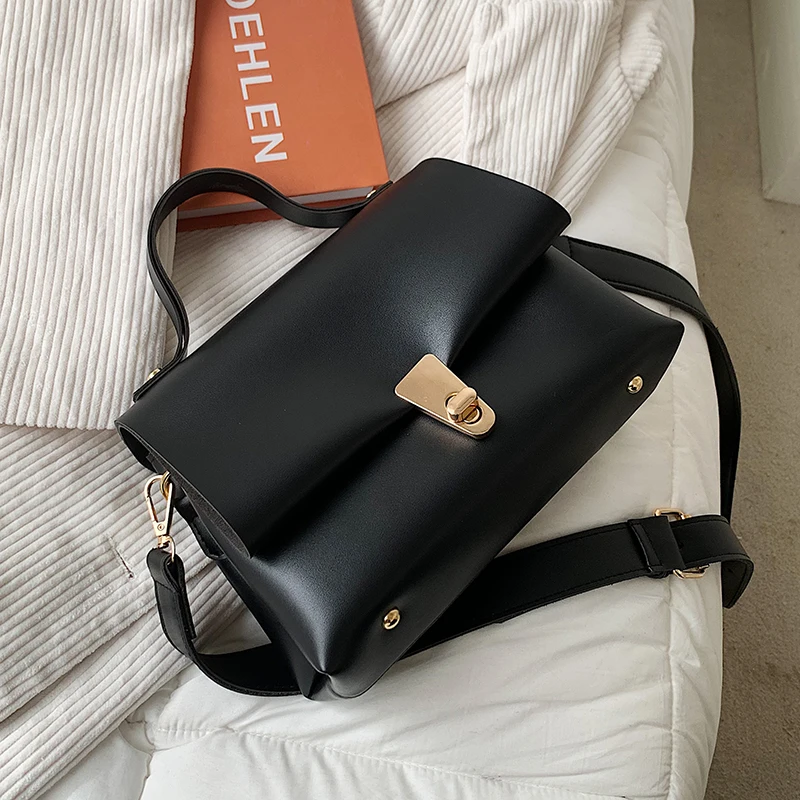 Однотонные маленькие сумки через плечо из искусственной кожи для женщин 2021