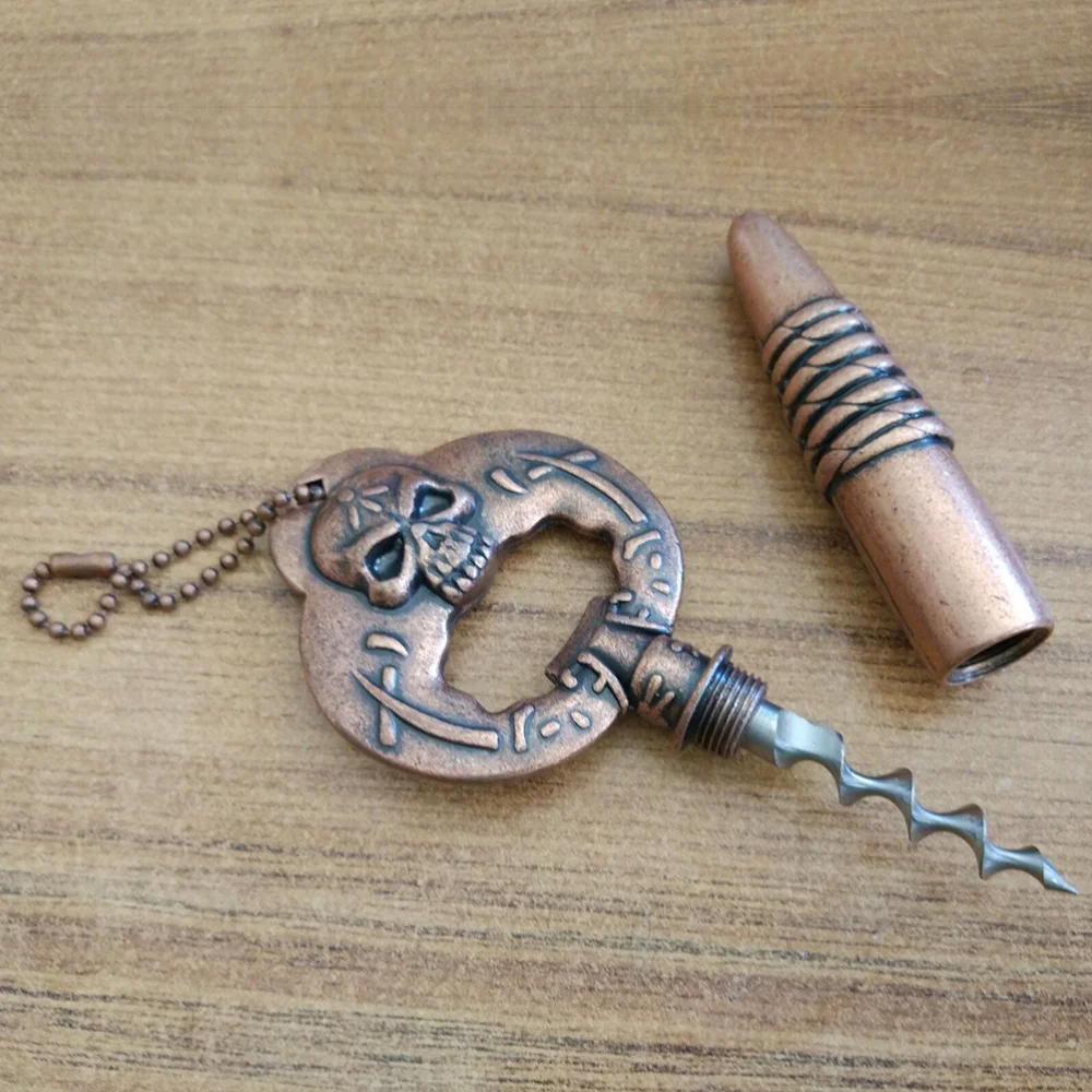 

Retro Brass Bottle Opener and Opener Embossed with and Characters