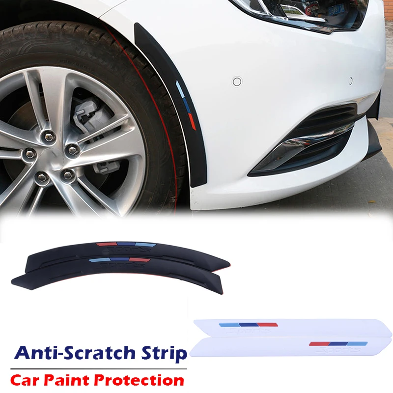 

Universal Car Wheel Brow Bumper Edge Corner Guard Anti Collision Scratch Stickers Car Surface Paint Protector Accessories 2 Pcs