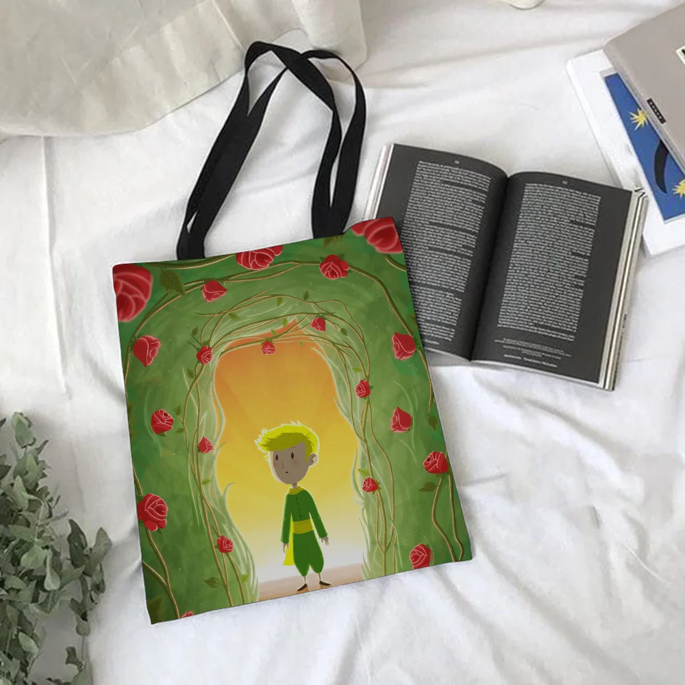 Модная женская сумка-тоут Little Prince милая мультяшная Экологически чистая Складная