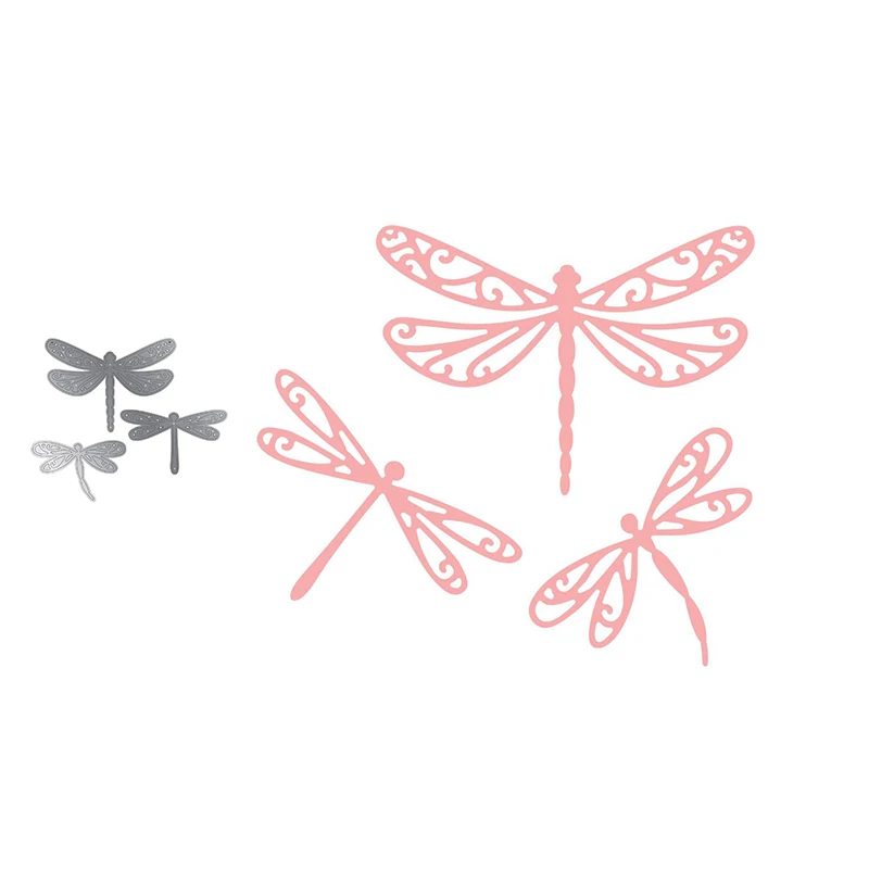 

2022 New Design Dragonfly Metal Cutting Dies Shape for Scrapbooking Diy Craft Die Cut Stencil Card Make Mould Sheet Decoration