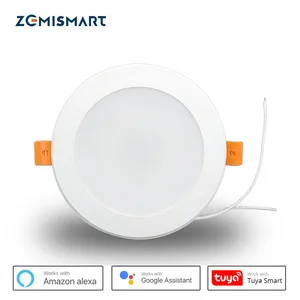 Светодиодный потолочный светильник Zemismart, 4 дюйма, Wi-Fi, rgb, голосовое управление, Alexa, эхо, точечное шоу, Google Home Assistant, IFTTT, домашняя Автоматизация