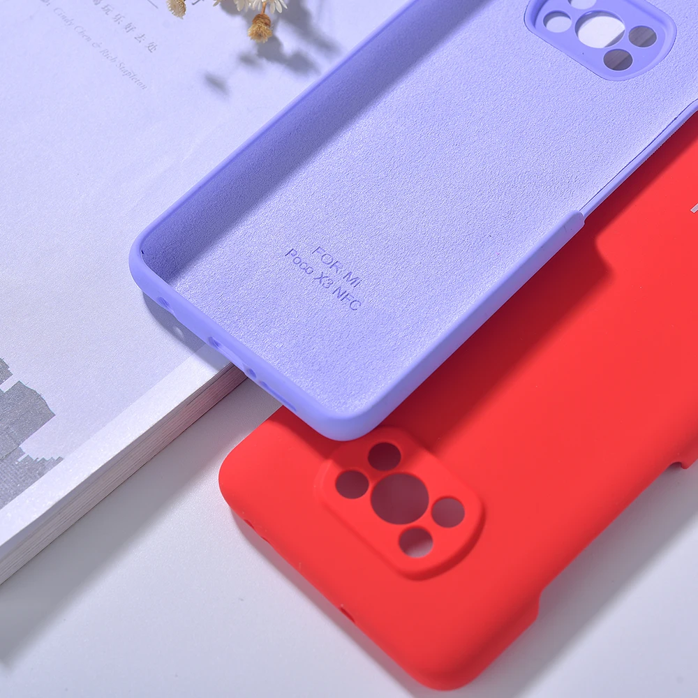 Мягкий силиконовый чехол с полным покрытием для Xiaomi POCO X3 NFC Защита камеры