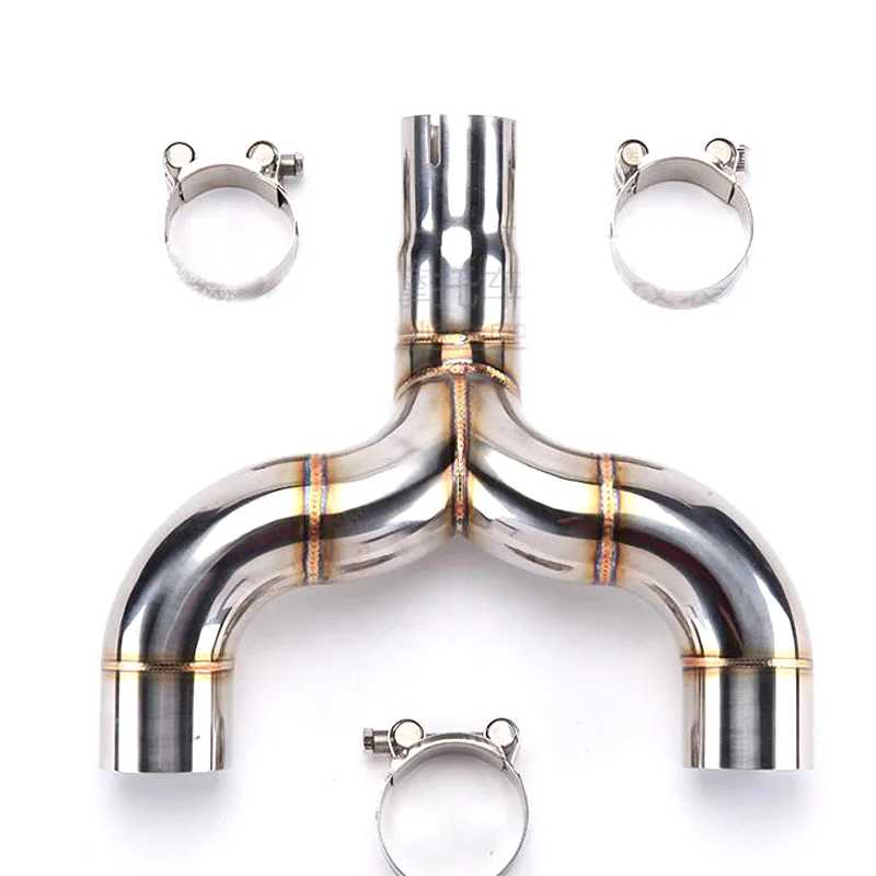 Motorcycle for Benelli 600 Muffler Exhaust Mid Link Pipe 51mm Motorbike Middle connector Escape huanglong | Автомобили и