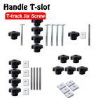 Зажимы M8, пластиковая ручка, Т-образная скользящая гайка, скользящий блок, Т-образный слот для деревообработки с Т-образным винтом, быстрый штифт M8, специальные аксессуары