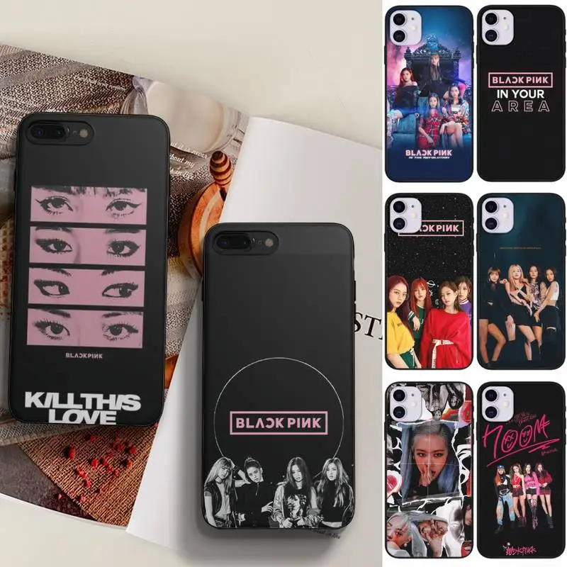 

Black LISA Pink Lpop Phone Case Fundas Shell Cover For HUAWEI P10 P20 P30 P40 Mate 30 40 Lite Pro