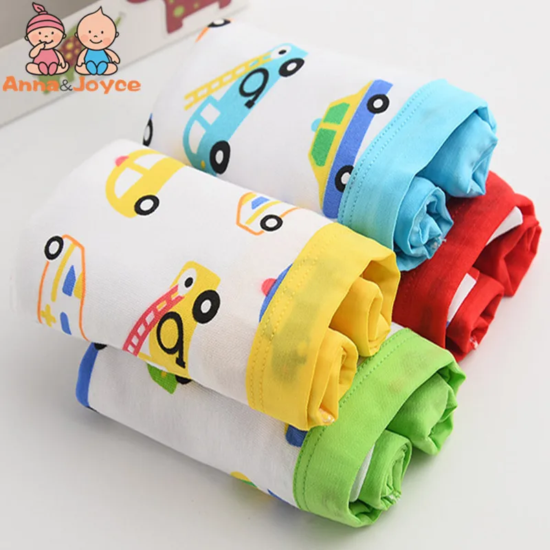 4 шт./лот трусы боксеры для мальчиков нижнее белье из модала хлопковые дышащие