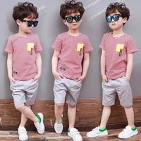 summer boys clothes 2021 casual children clothing sets short sleeve t shirt short pants kids suit for boys 3 4 6 8 10 12 years