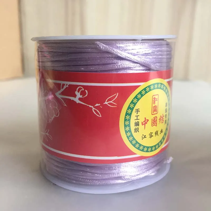 55 метров/рулон 1 5 мм нейлоновый шнур атласный Rattail шелковый китайский узел