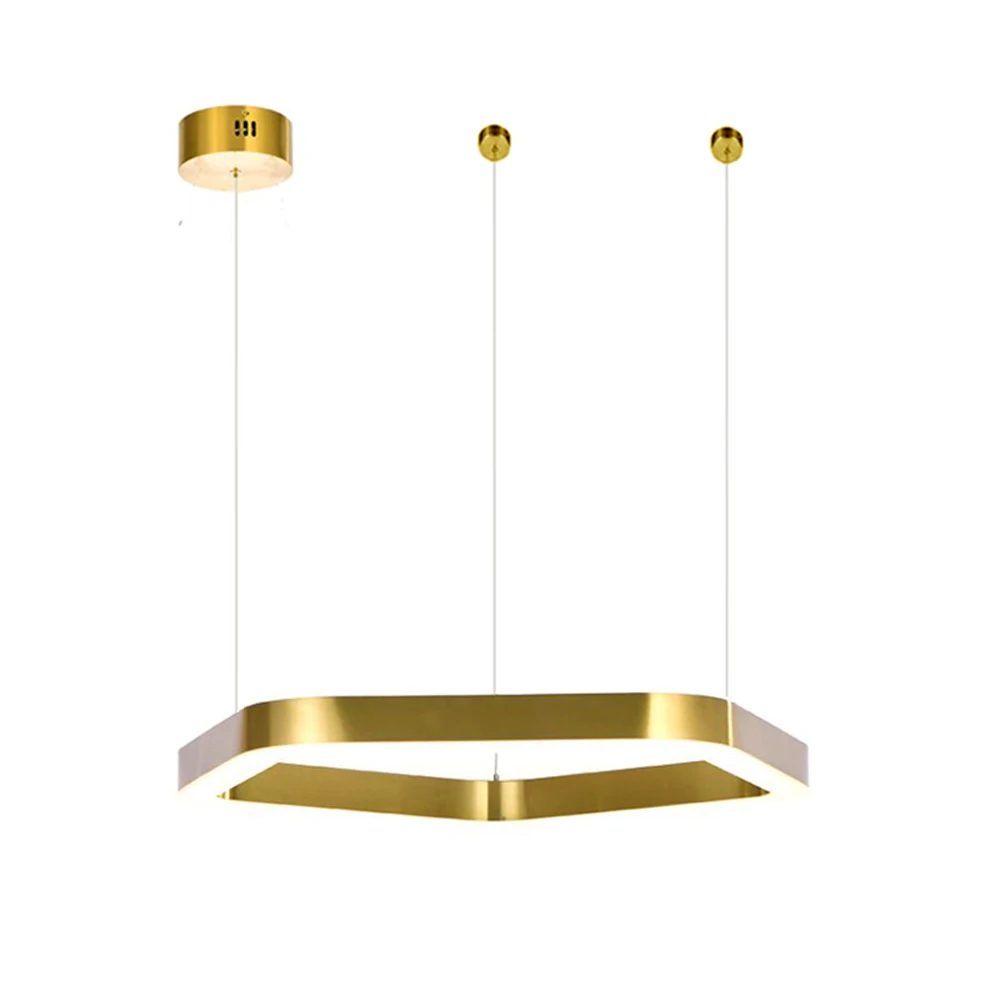 Лаконичный дизайн современный светодиодный Люстра нержавеющая сталь подвесные