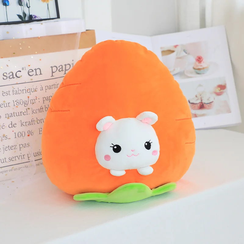 carrot doll only Высокое качество 3 в 1 авокадо плюшевая игрушка фаршированный бурый мишка, игрушка в авокадо подушка с коралловым флисом одеяло сбоку школьная Подушка для сна - Цвет: carrot doll only