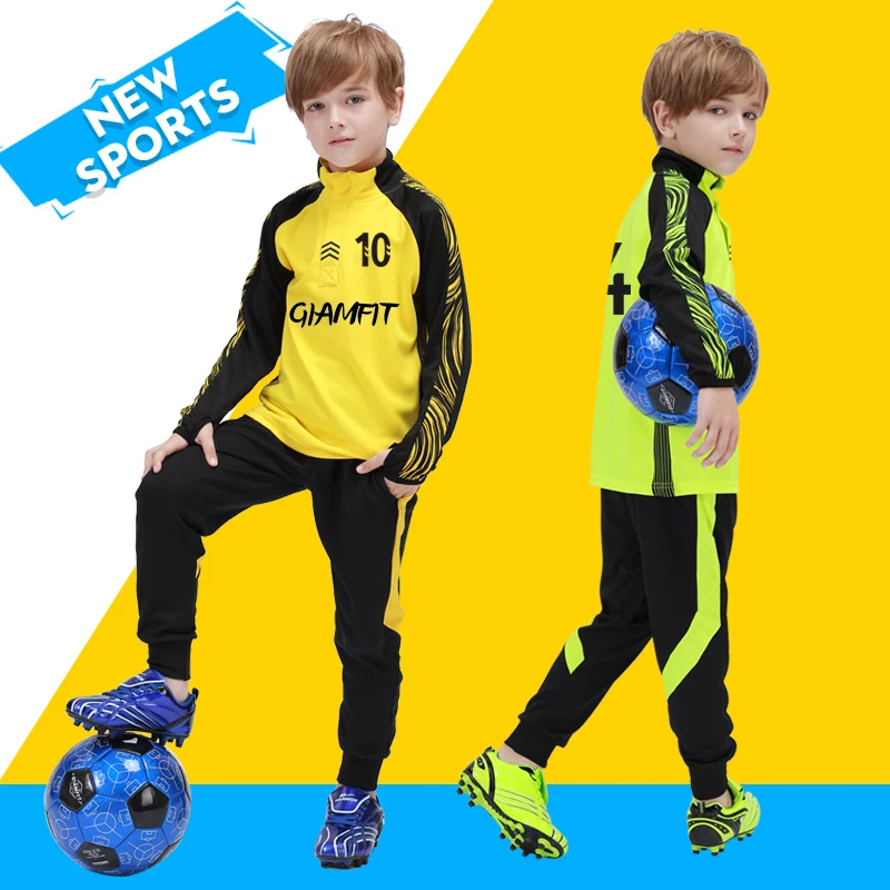 

Kids Soccer Tracksuit Child Football Tracksuit Warm Flecce Training Football Uniform Soccer Sportswear Uniform Tracksuit For Boy