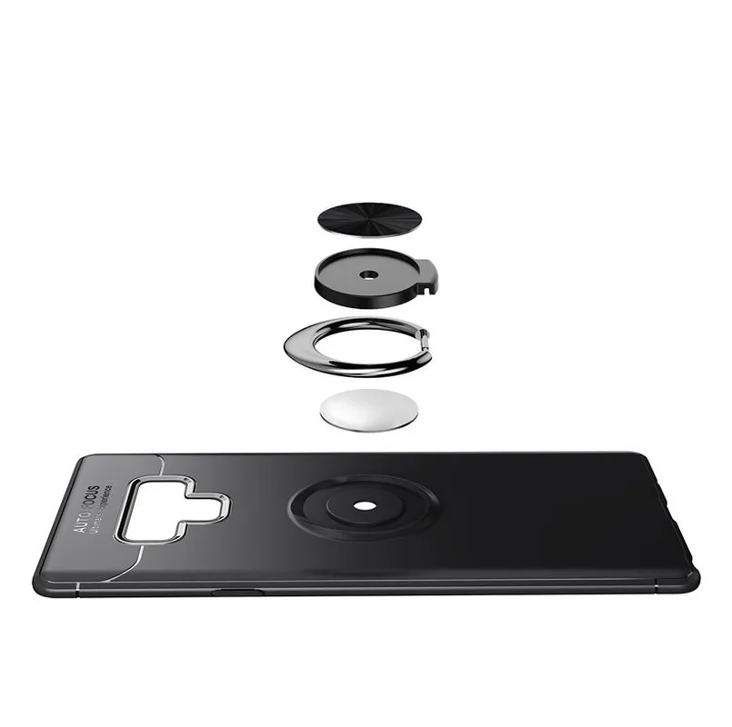 3 в 1 защитный чехол для телефона samsung A50 A30 A7 A8 A9 2018 кольцевой магнитный держатель
