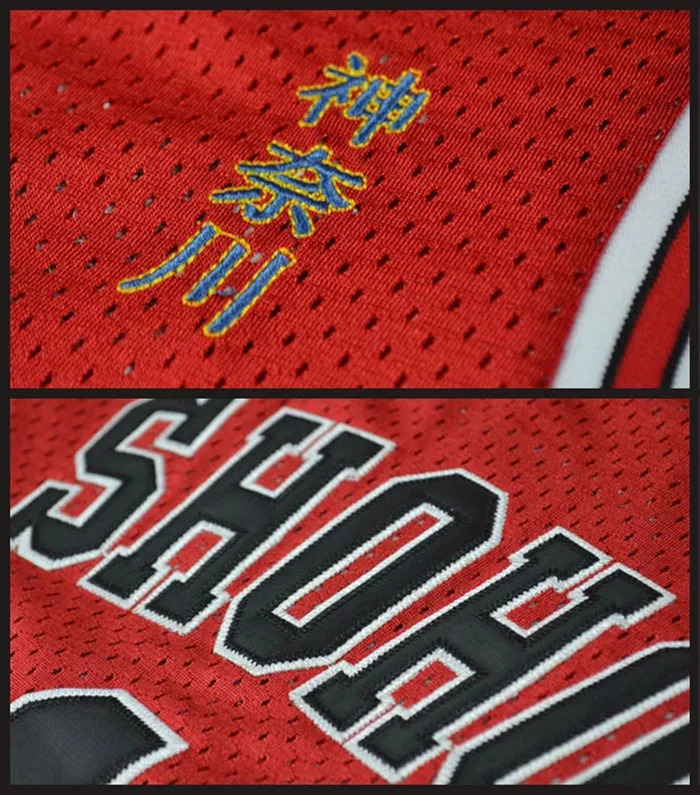 Slam Dunk Kanagawa Shohoku High School No.10 Hanamichi Sakuragi Cosplay Vest &amp Shorts Embroidery Basketball Jersey Sets | Тематическая