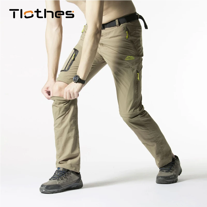 

Летние брюки из ткани стрейч съемный штаны Для мужчин открытый быстросохнущая Пеший Туризм брюки Для мужчин размера плюс 4XL 5XL Трекинговые Б...