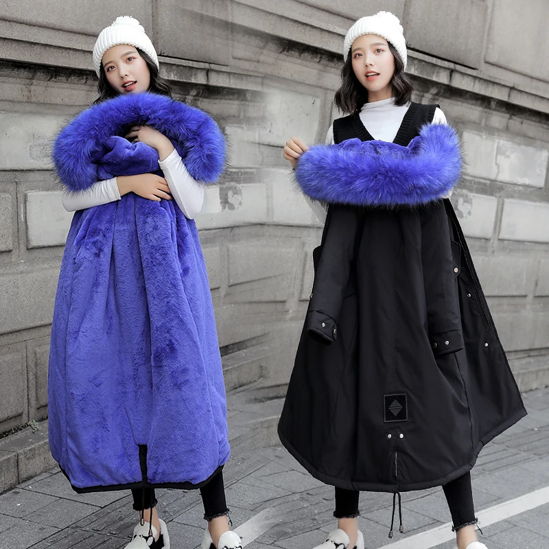 Женская зимняя куртка с подкладкой из толстого хлопка верхняя одежда размера